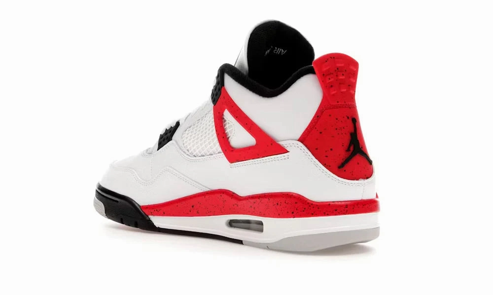 Air Jordan 4 Red Cement Flat Knit Texture