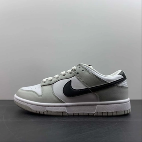 SB Dunk Low Lottery Pale Ivory Black Malachite Pale Ivory DR9654-001 Reinforced Lace Holes