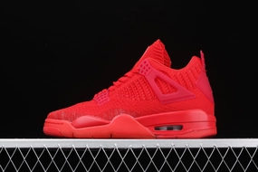 Elevated Design Soft Touch Air Jordan 4 Retro Flyknit University Red Black AQ3559-600