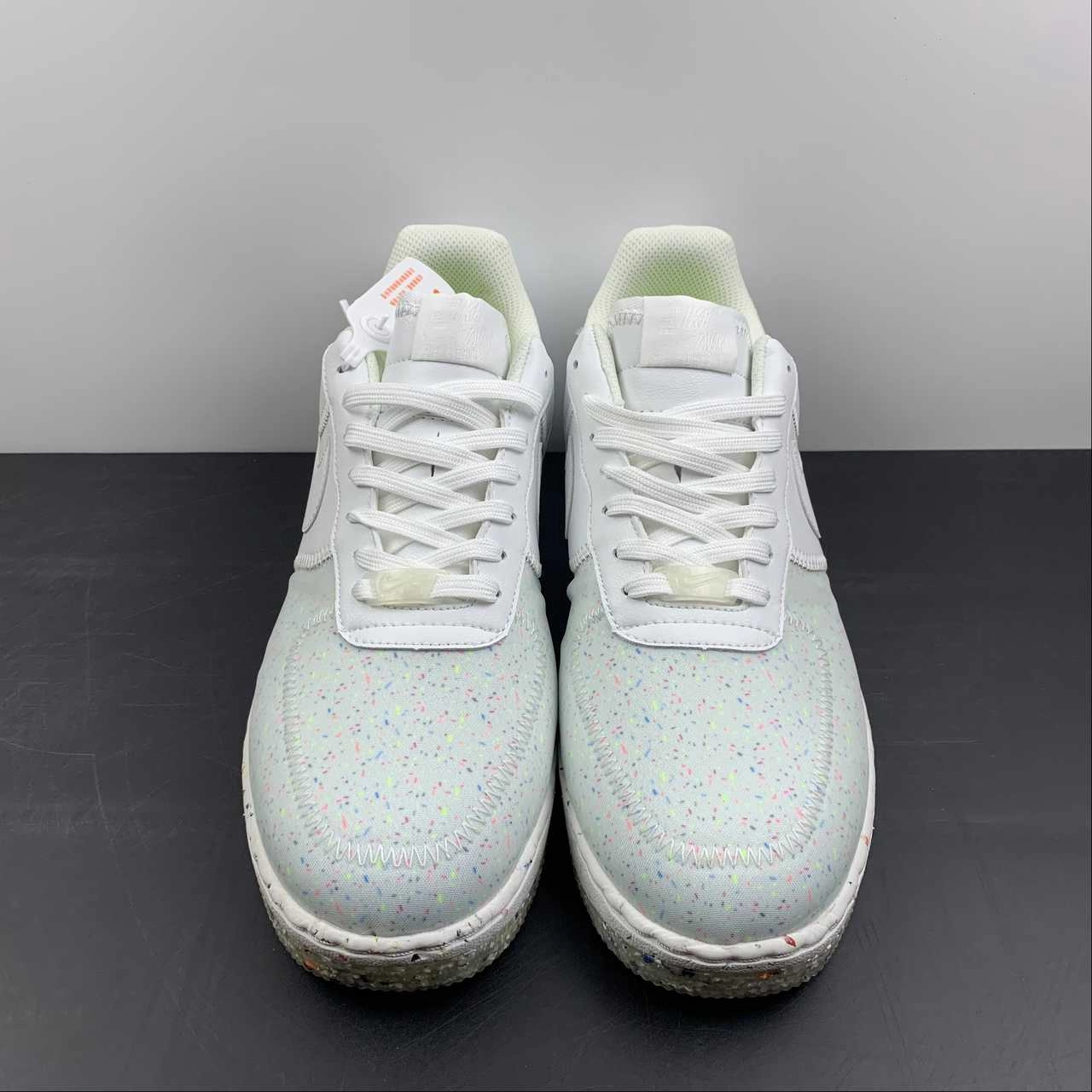 Air Force 1 Low Crater Summit White CT1986-100 Foot Hug Morning Pace