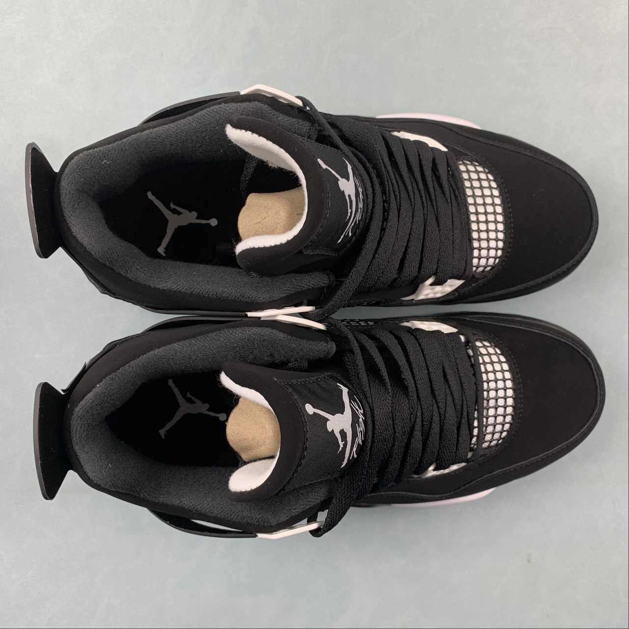 Ergo Sole Affordable Air Jordan 4 Retro White Black DH6927-110