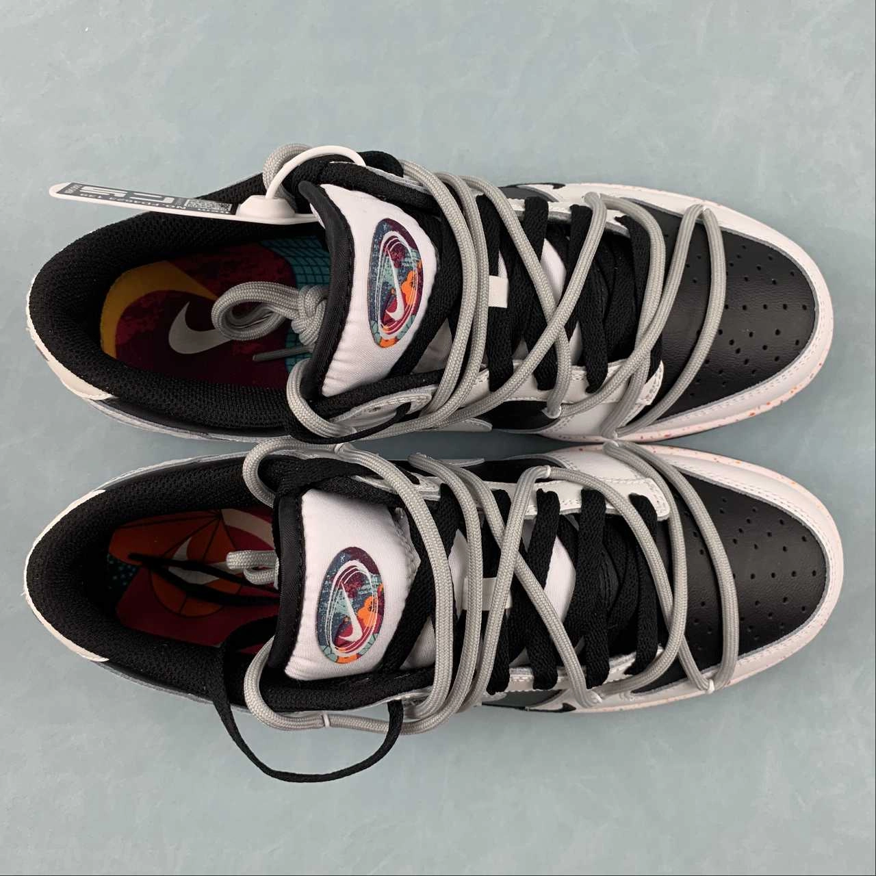 Endurance Sole SB Dunk Low White Black Grey Multi Color FD4623-139