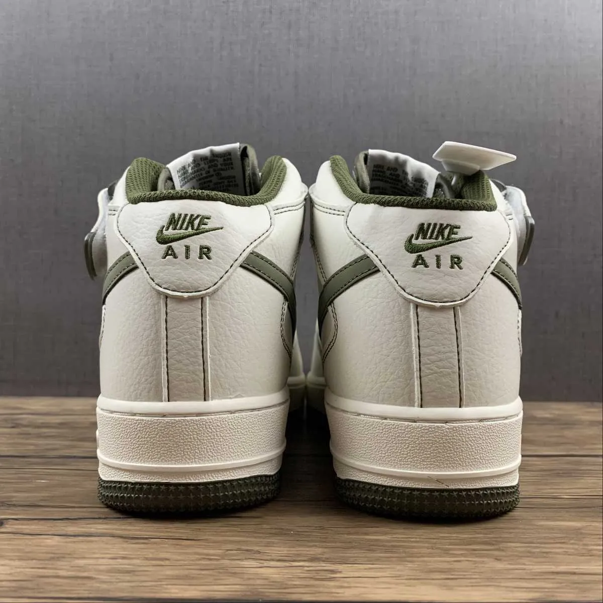 Air Force 1 07 Mid SU19 White Army Green RD6698-123 Walk Comfort