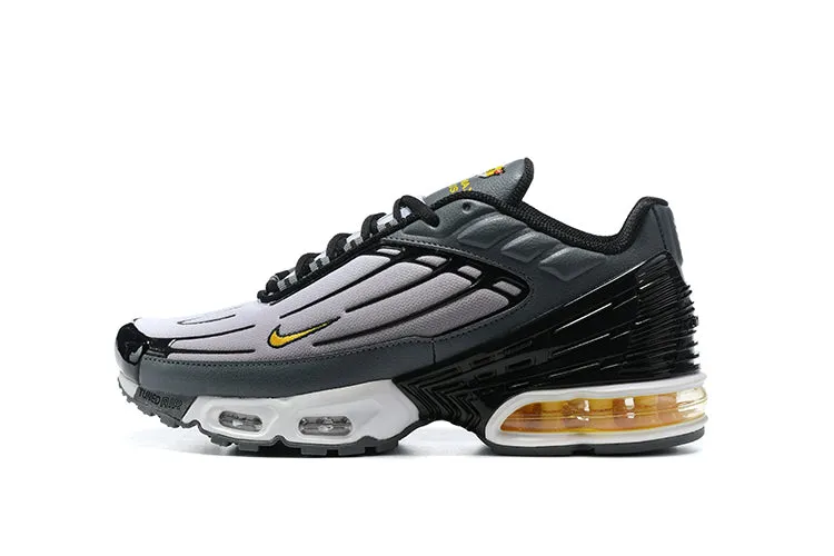 Air Max Plus 3 Carbon Grey Black Yellow DH3984-902 Foot Training Knit Fabric