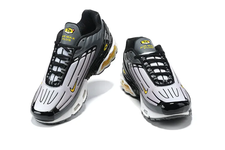 running with a durable outsole wind - resistant running shoes Air Max Plus 3 Carbon Grey Black Yellow DH3984-902