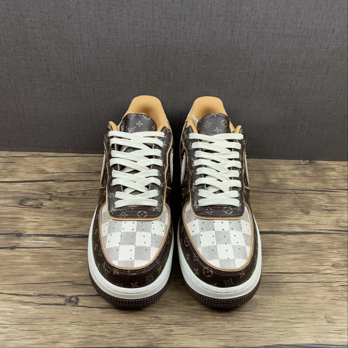 Low Key LV x Air Force 1 07 Low Damier Azur Brown LV Monogram 8A8PYL-101