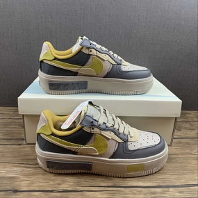 Air Force 1 FONTANKA Dark Grey Yellow CW6688-602 Snow Hike