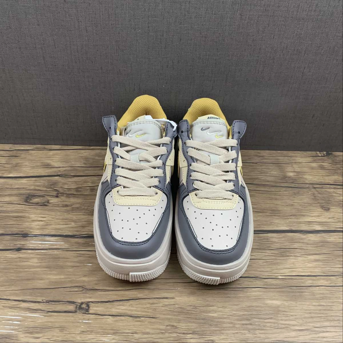 Air Force 1 FONTANKA Dark Grey Yellow CW6688-602 Neutral Shade