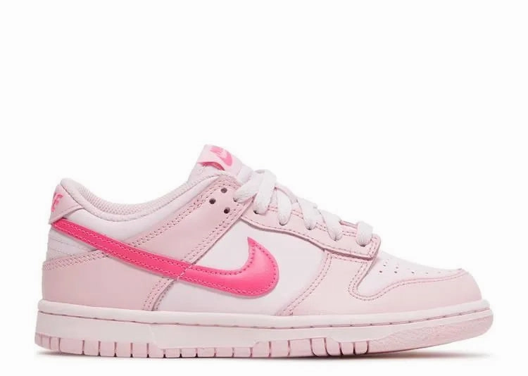 Nike Dunk Low Triple Pink (GS) Enhanced design HyperDurable Outsole Compound