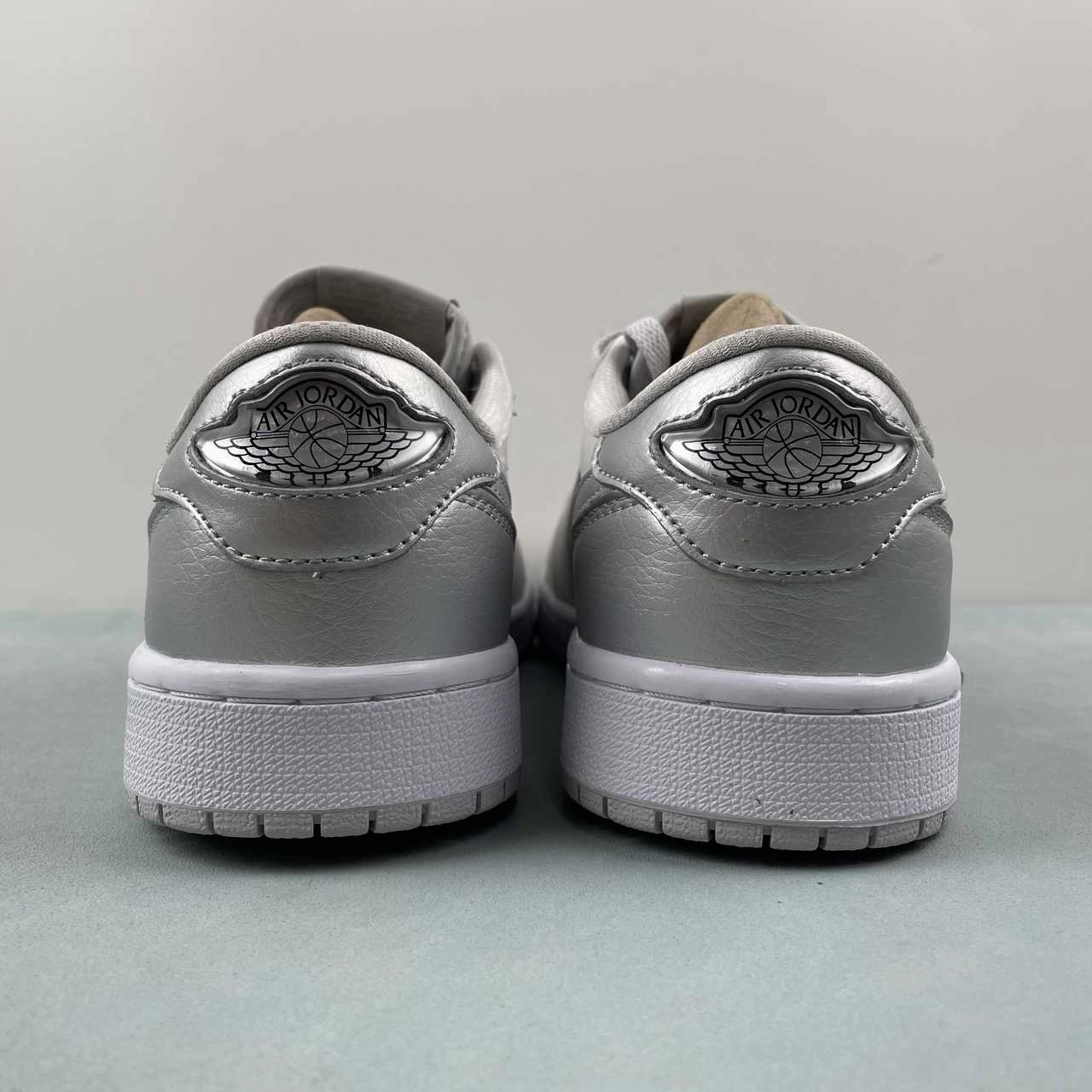 Air Jordan 1 Low OG Metallic Silver Neutral Grey White CZ0790-002 StainResistant