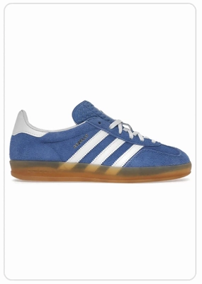 Adidas Gazelle Indoor Blue Fusion gum Karma Sneaks
