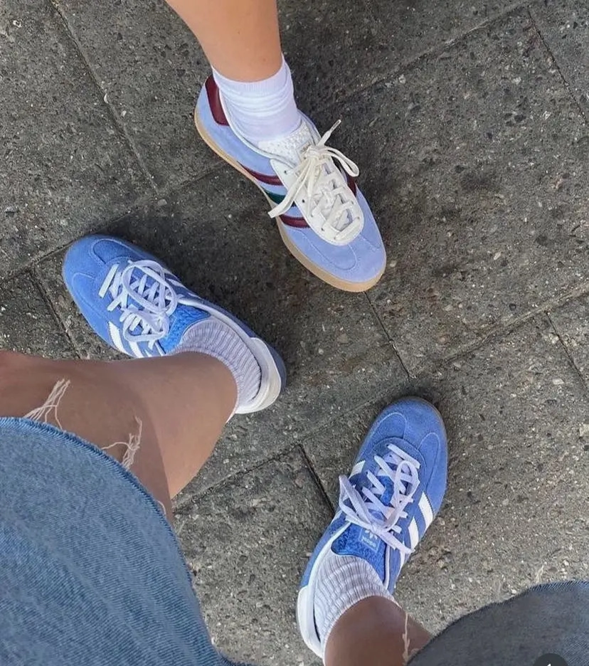 Adidas Gazelle Indoor Blue Fusion gum Karma Sneaks