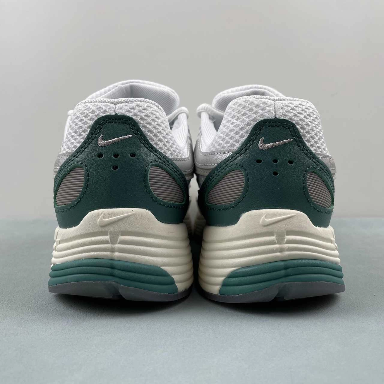 Nike P-6000 Premium Light Bone Bicoastal Green Metallic Silver HF4308-072 Free Moving Interior foam hugs the foot for secure containment