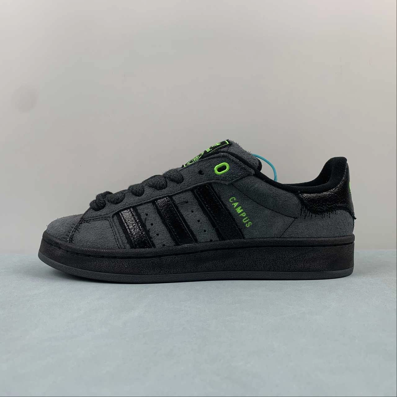 Pass Hike Youth of Paris x Adidas Campus 00s Carbon Solar Green Core Black IE8349