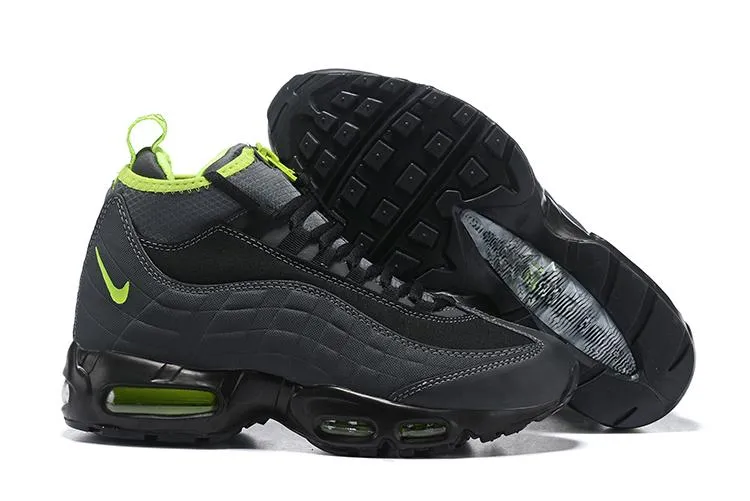 Air Max 95 Sneakerboot Black and Phosphorite Yellow 806809-003 Comfortable Foot Flexibility ergonomic running gear