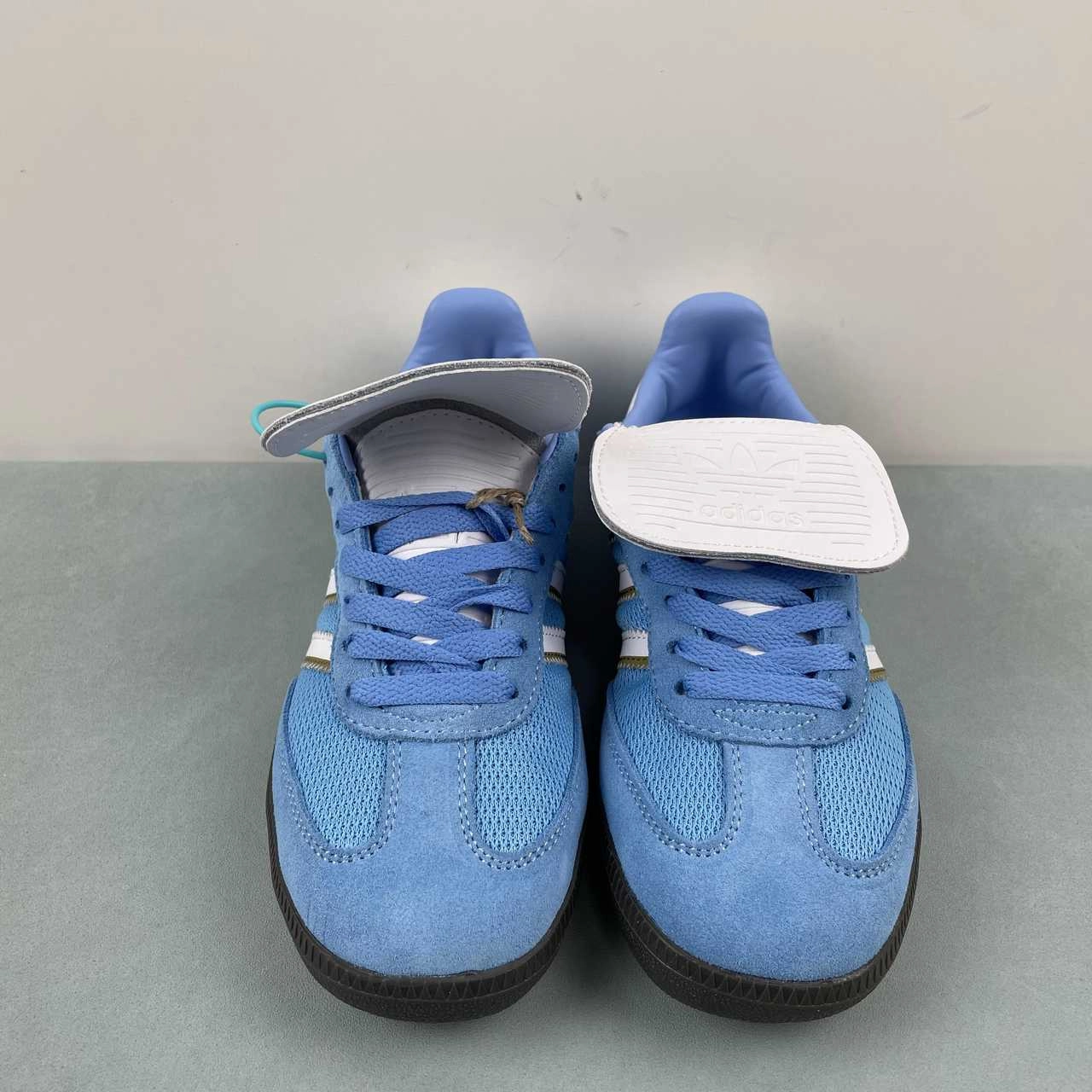 Adidas Samba LT Semi Blue Burst Cloud White Gum IE9170 light texture Urban Goer