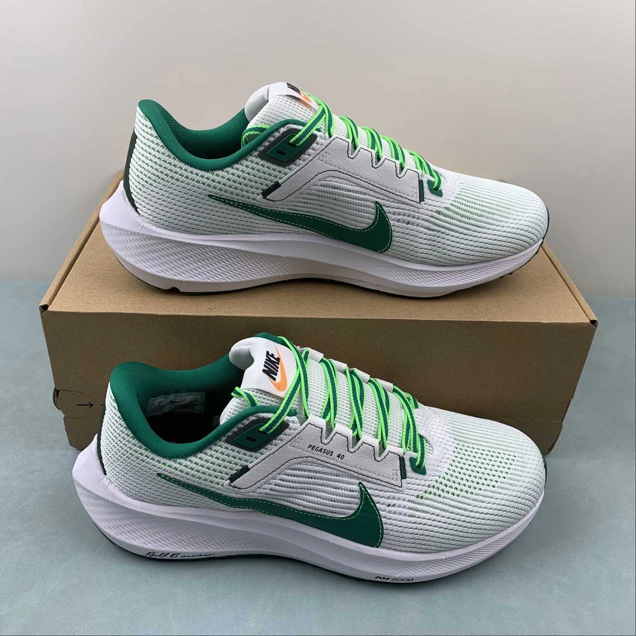 Air Zoom Pegasus 40 Premium Bill Bowerman Green Strike Malachite FJ0329-100 clean look Soft Movement