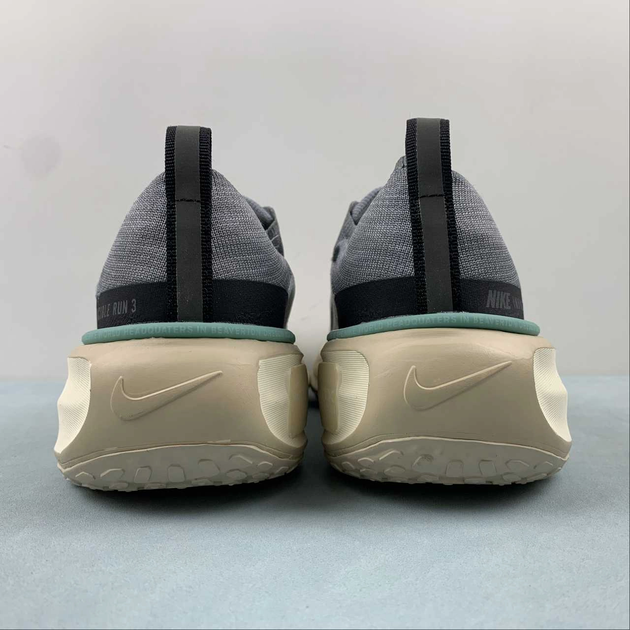 ZoomX Invincible Run FK 3 Cool Gray Iron Gray Black FN7503-065 Grip Stability Casual Fitness