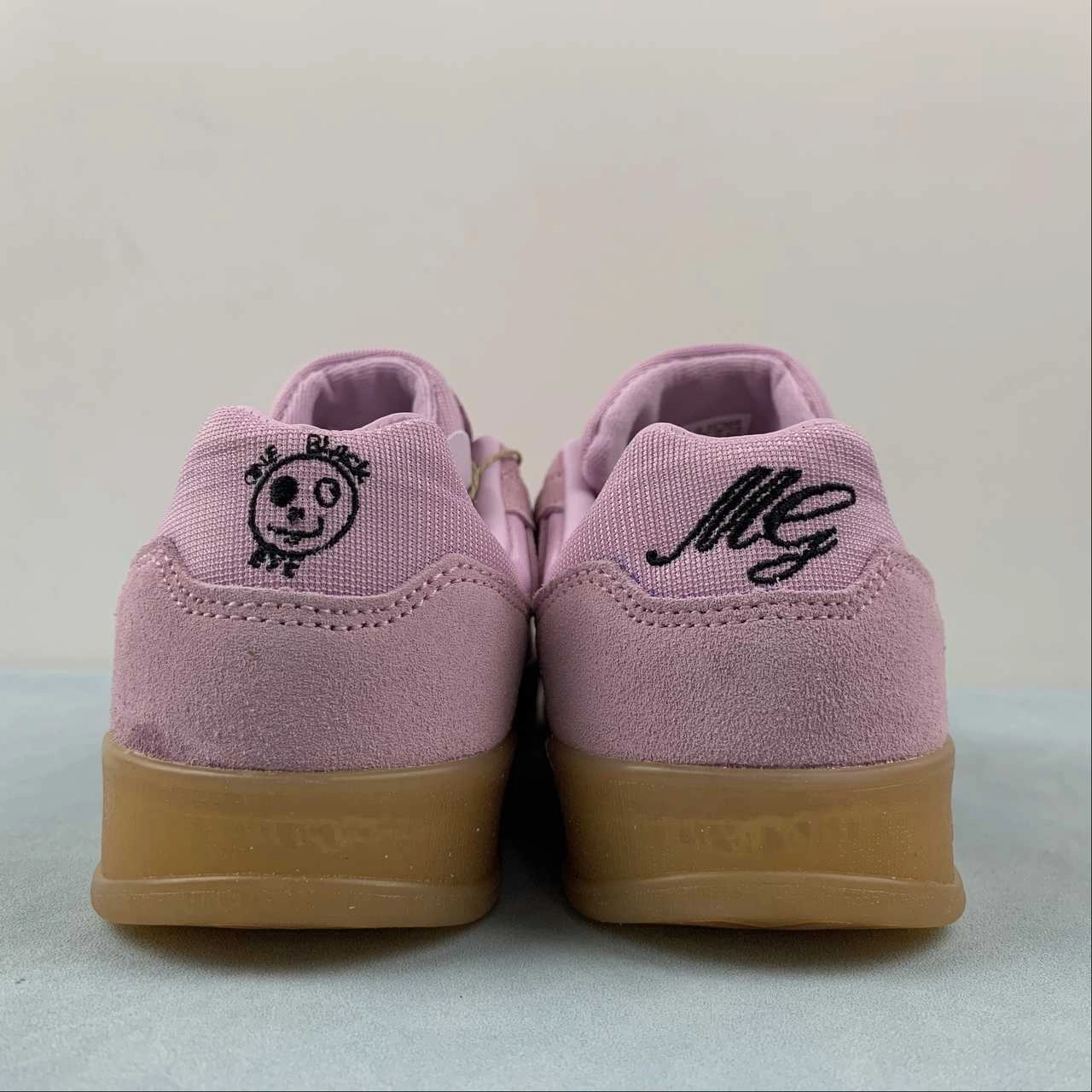 kids' athletic footwear Adidas Aloha Super x Mark Gonzales One Black Eye Light Orchid Core Black Gum HQ2032