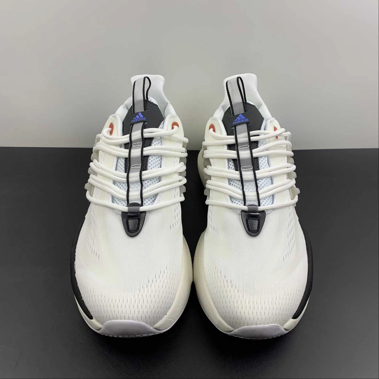 advanced runners' shoes Adidas AlphaBoost V1 Cloud White Blue Fusion Bright Red HP2757