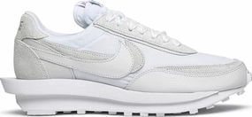 cold - resistant shoes Indoor Running Nike Sacai LD Waffle Nylon White