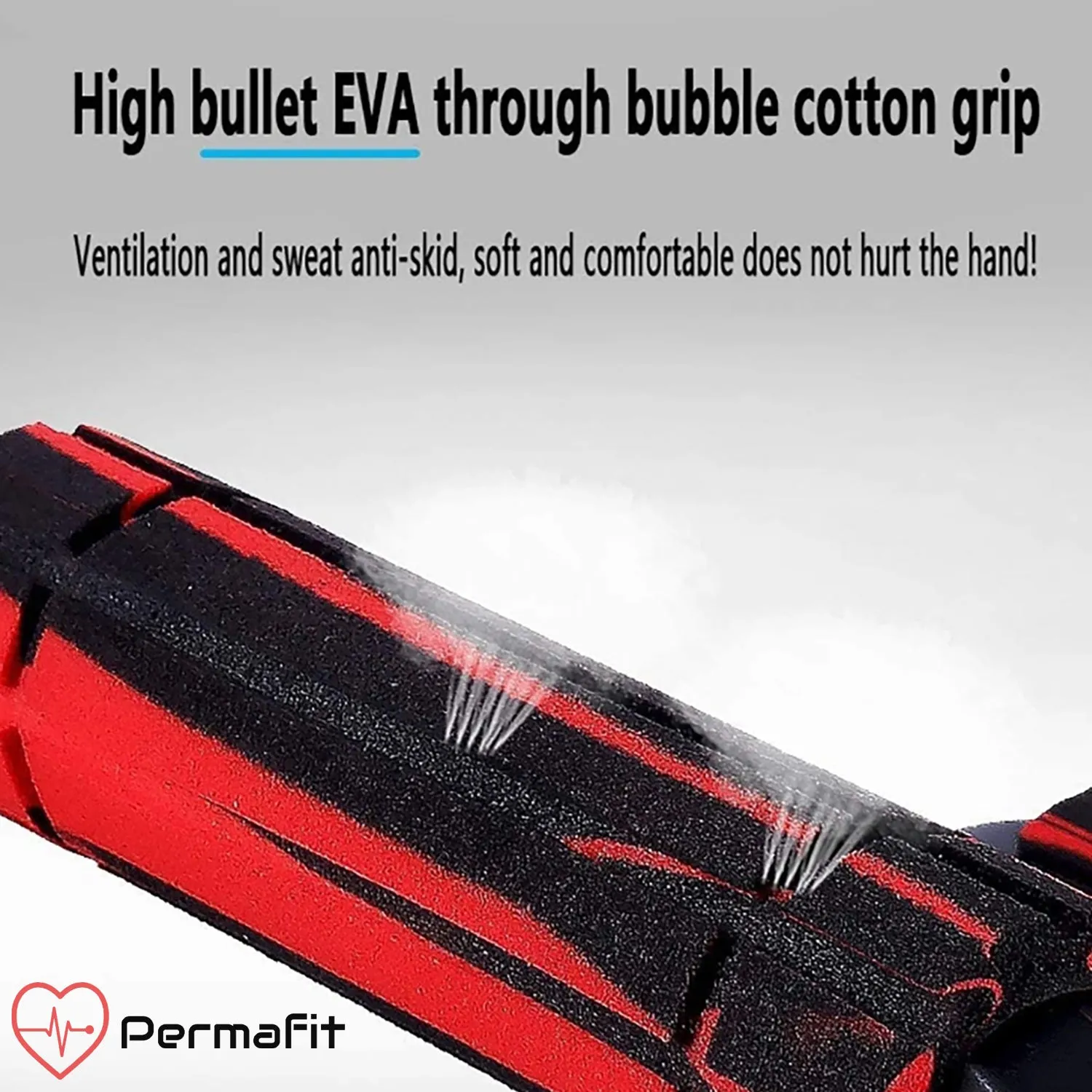 Permafit Push Up Bars Strength Training Stand Support Handle Exercise Non Slip