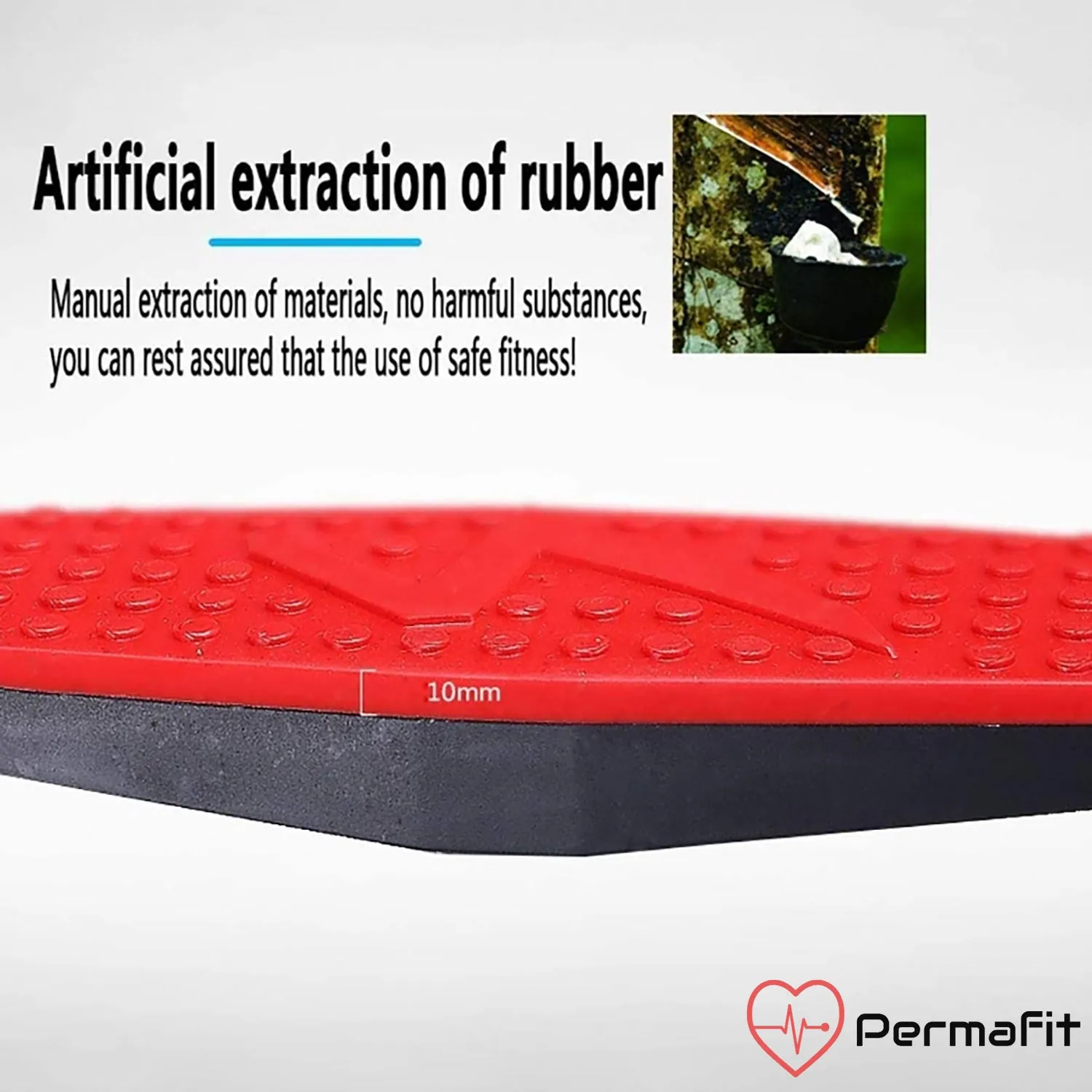Permafit Push Up Bars Strength Training Stand Support Handle Exercise Non Slip