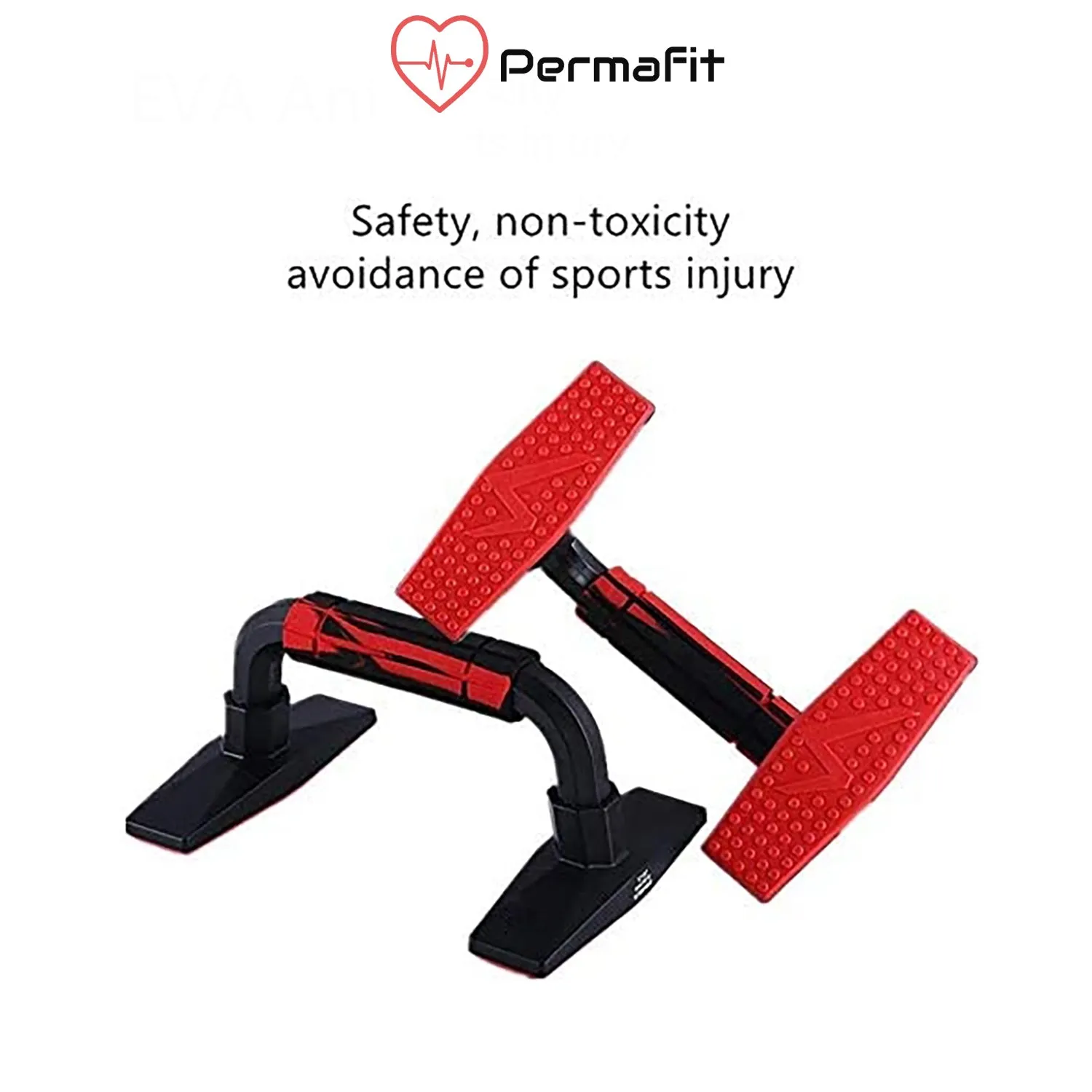Permafit Push Up Bars Strength Training Stand Support Handle Exercise Non Slip