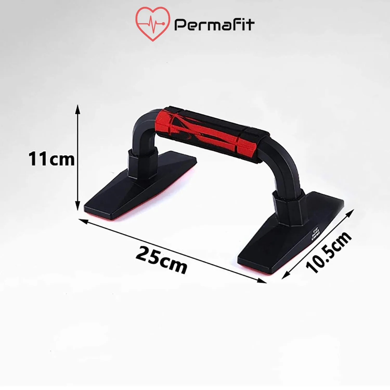 Permafit Push Up Bars Strength Training Stand Support Handle Exercise Non Slip