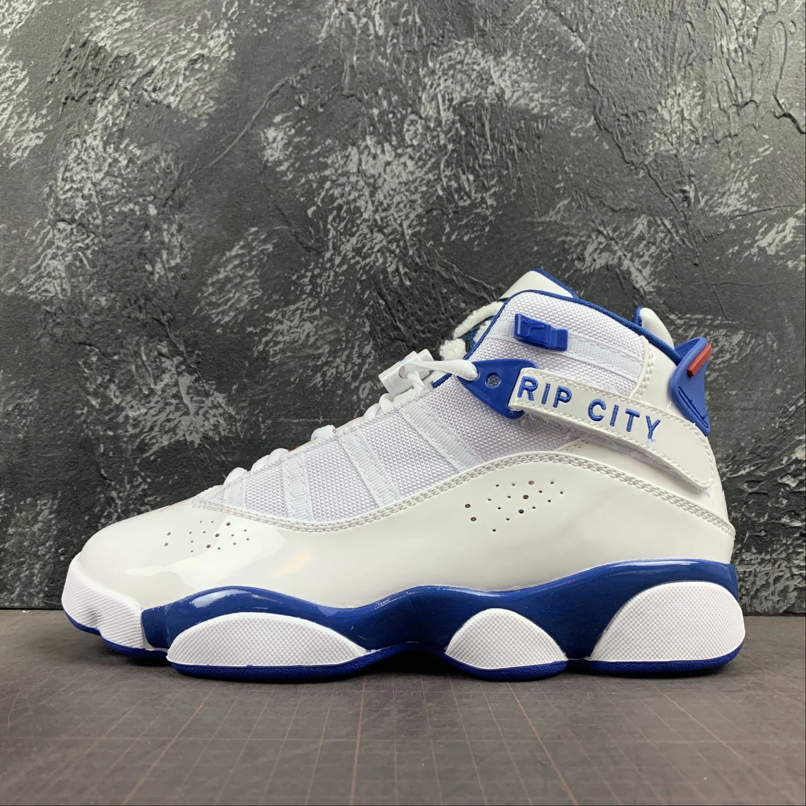 Quick Turn Build Step Boost Core Air Jordan 6 Rings White Blue 322992-051