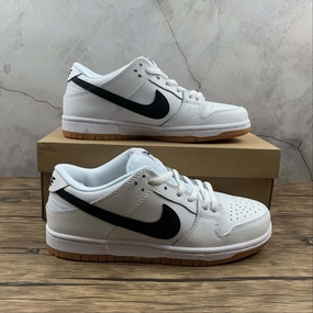 SB Dunk Low PRO ISO White Black CD2563-100 Adaptive Cushion Stack