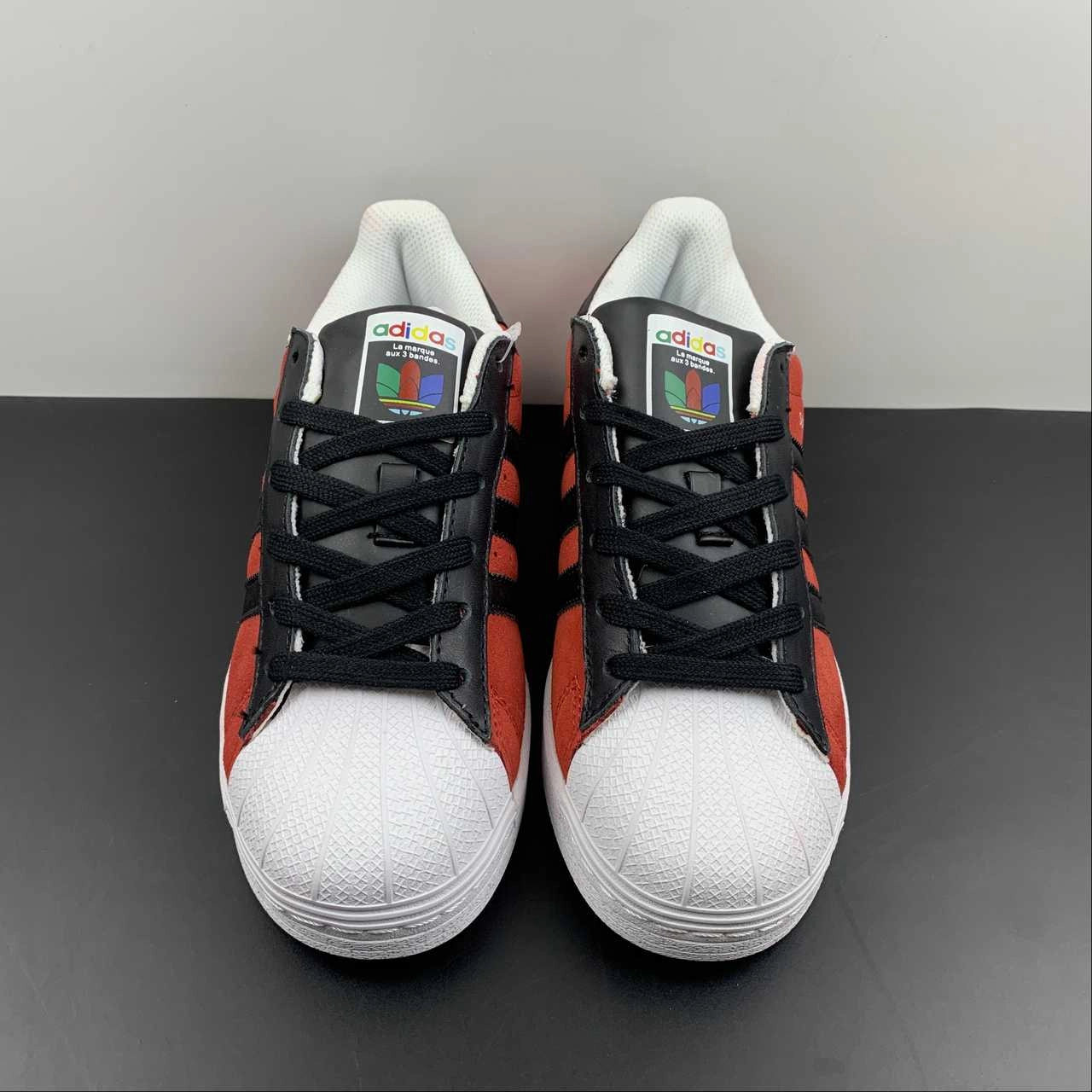 Adidas Superstar Red Core Black Yellow FU9522 Replaceable insoles