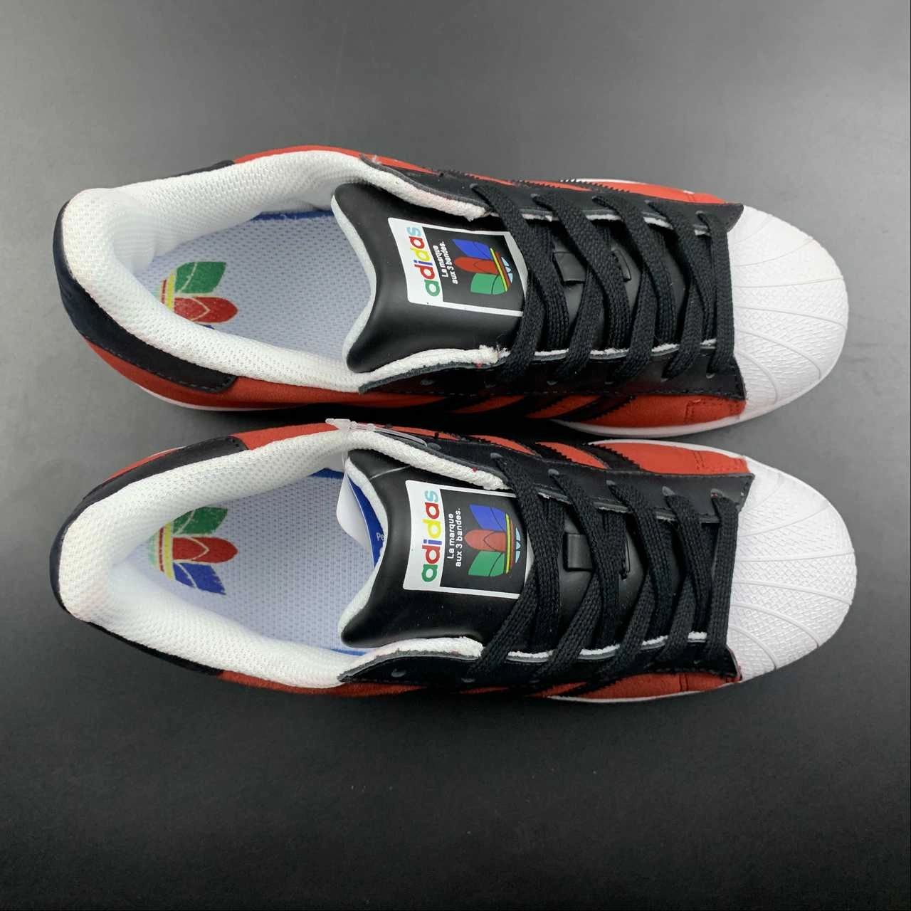 Adidas Superstar Red Core Black Yellow FU9522 Freedom Track Performance