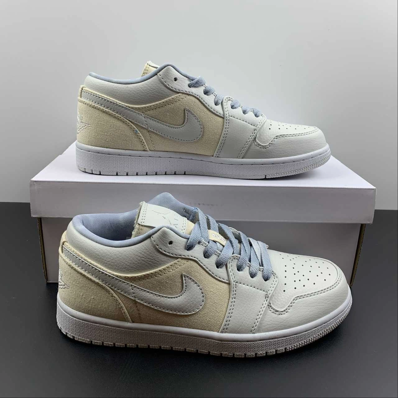 Air Jordan 1 Low SE Iris Whisper Sail-Worn Blue DQ4151-500 All-Weather Comfort