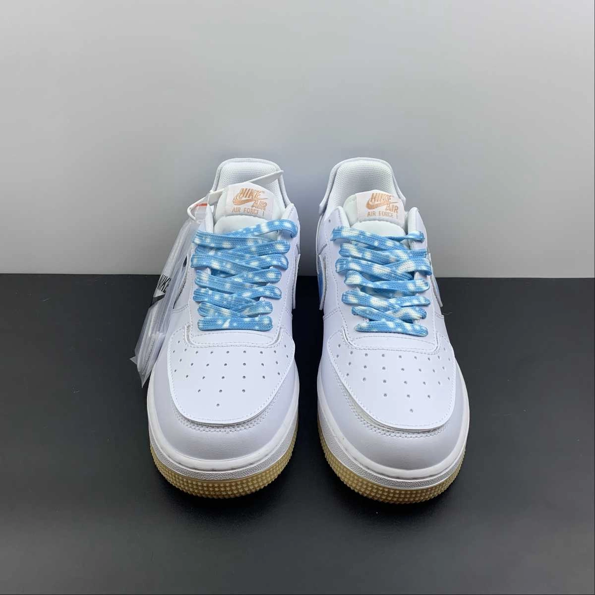 shoe style Air Force 1 07 LV8 White Blue DM1020-100