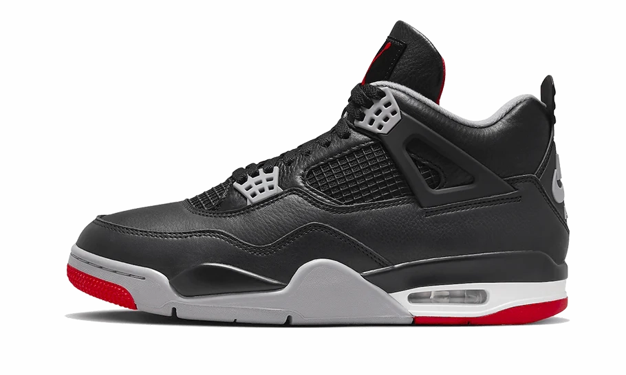 soft feel Air Jordan 4 Retro Bred Reimagined