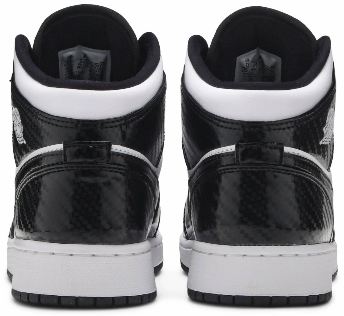 Nike Jordan 1 Mid Carbon Fibre All Star GS Memory Foam Collar