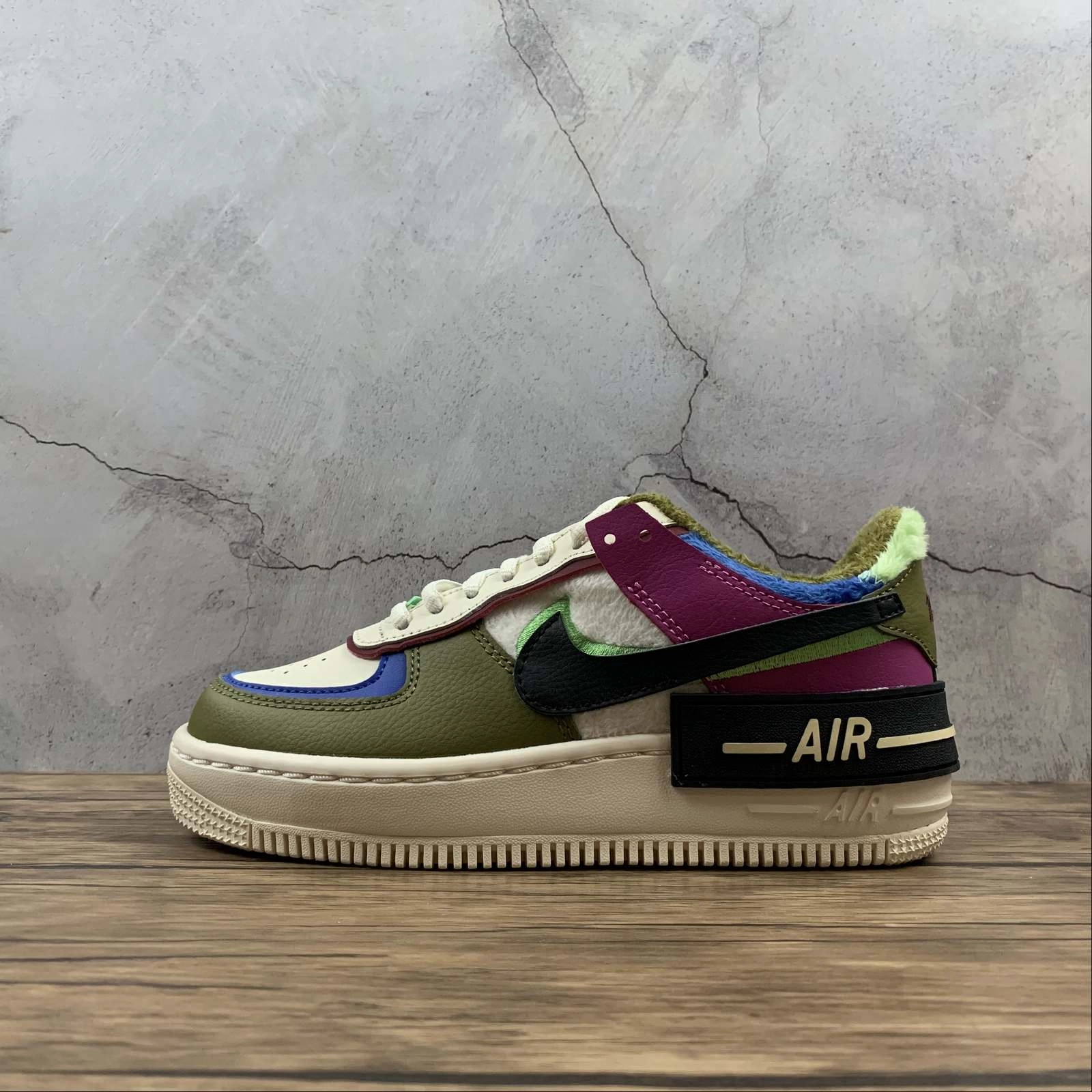 Air Force 1 Shadow SE Cactus Flower Olive Flak CT1985-500 Airport Run Canvas