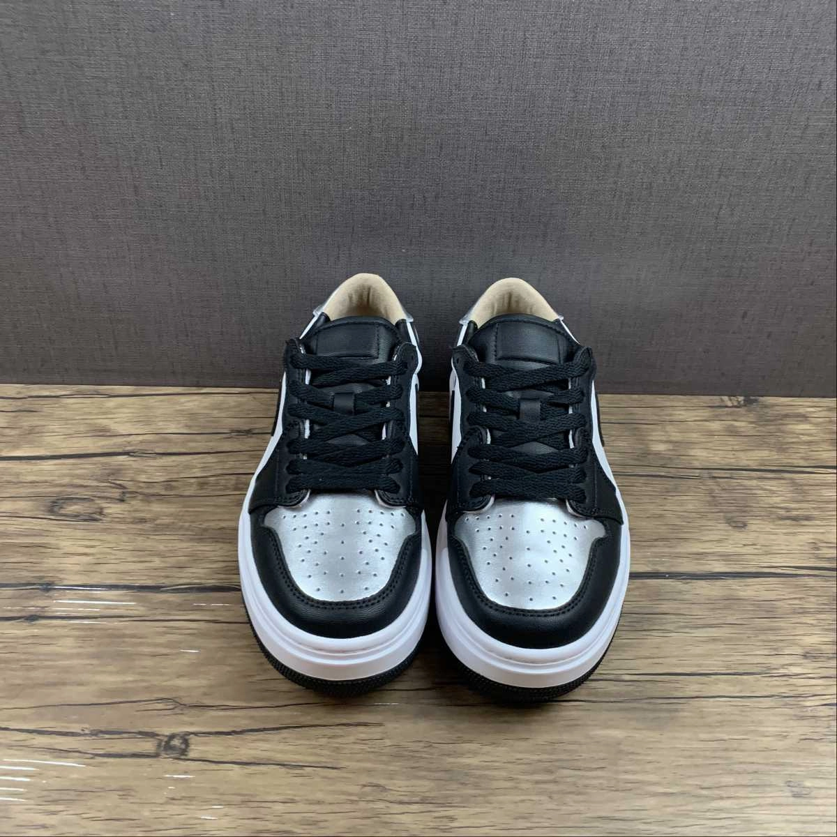 Sport Driven Air Jordan 1 Elevate Low Silver Toe Metallic Silver Black White Onyx DQ8561 001