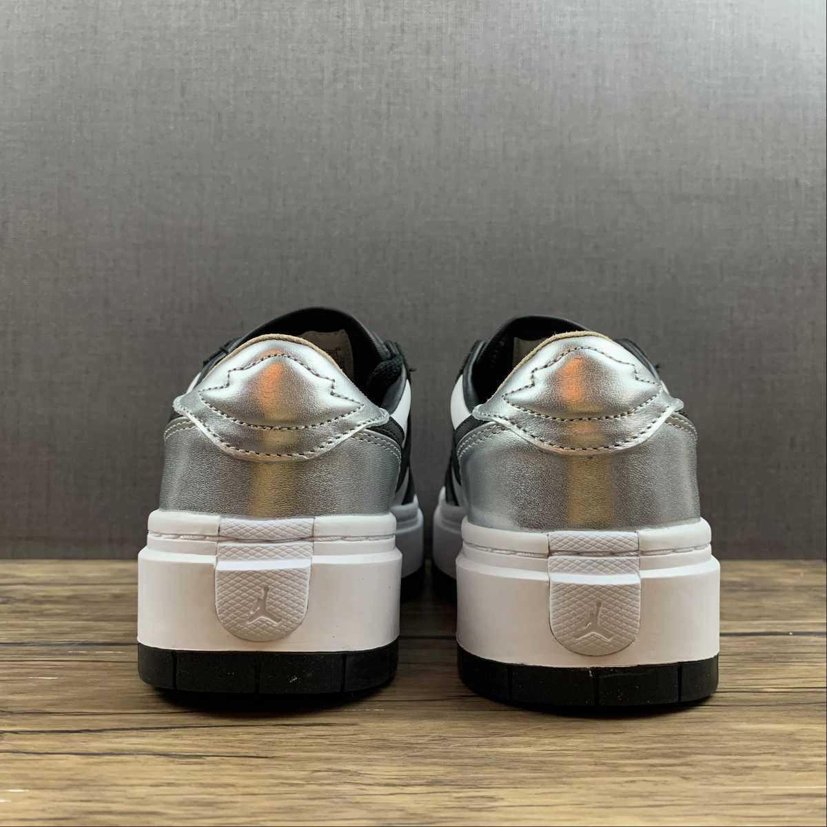 Calm Tones Air Jordan 1 Elevate Low Silver Toe Metallic Silver Black White Onyx DQ8561 001