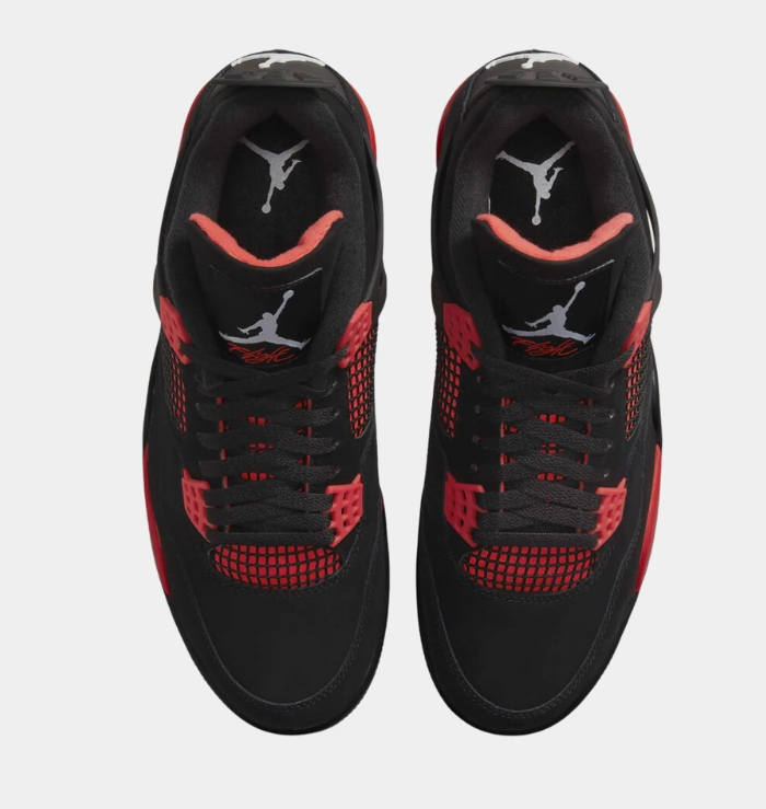 Nike Air Jordan 4 Retro Red Thunder Seamless Upper Design Stable Sole