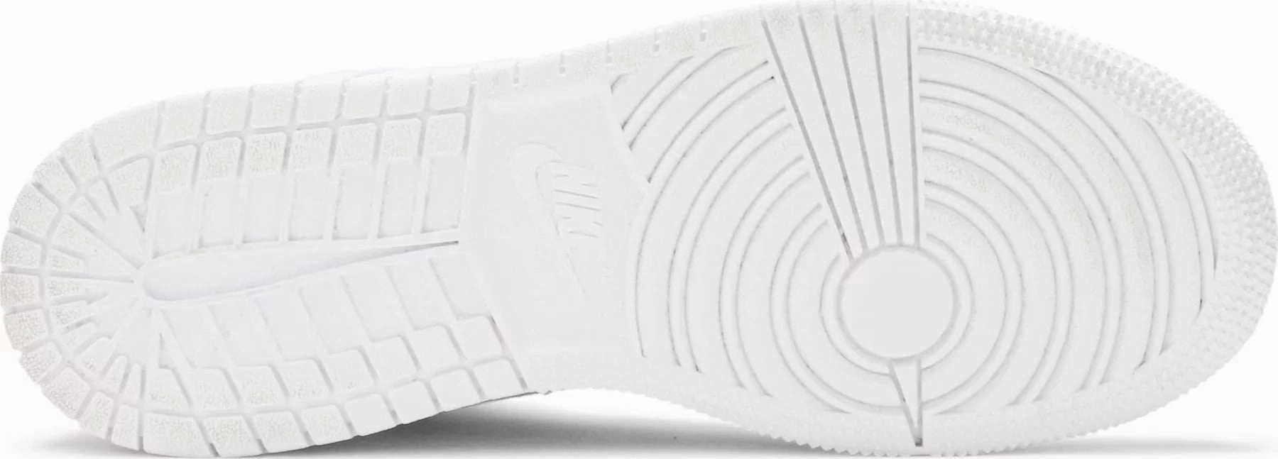 Nike Jordan 1 Mid Triple White GS Unibody Construction