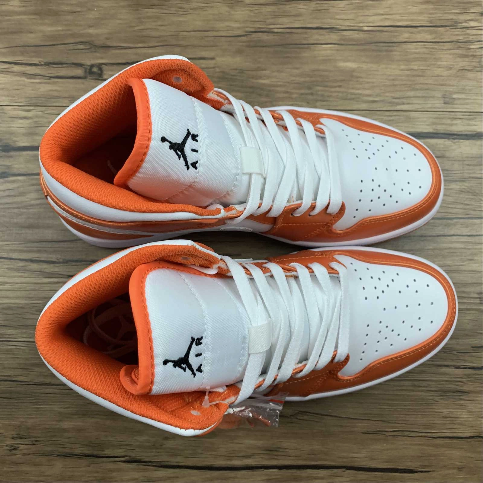 Abrasion Resistant TPU Air Jordan 1 Mid White Orange (2021)