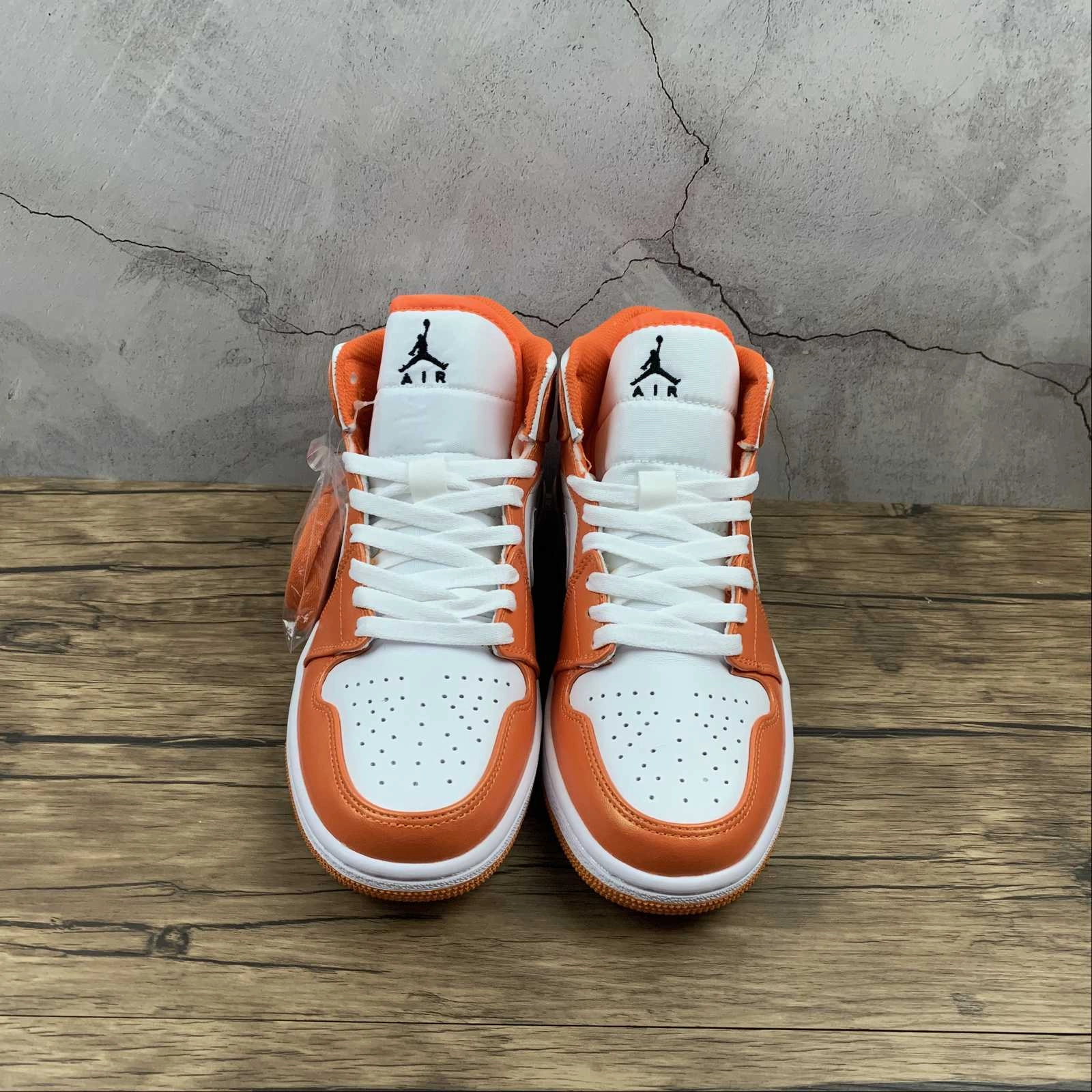 All Surface Traction Daily Walk Air Jordan 1 Mid White Orange (2021)