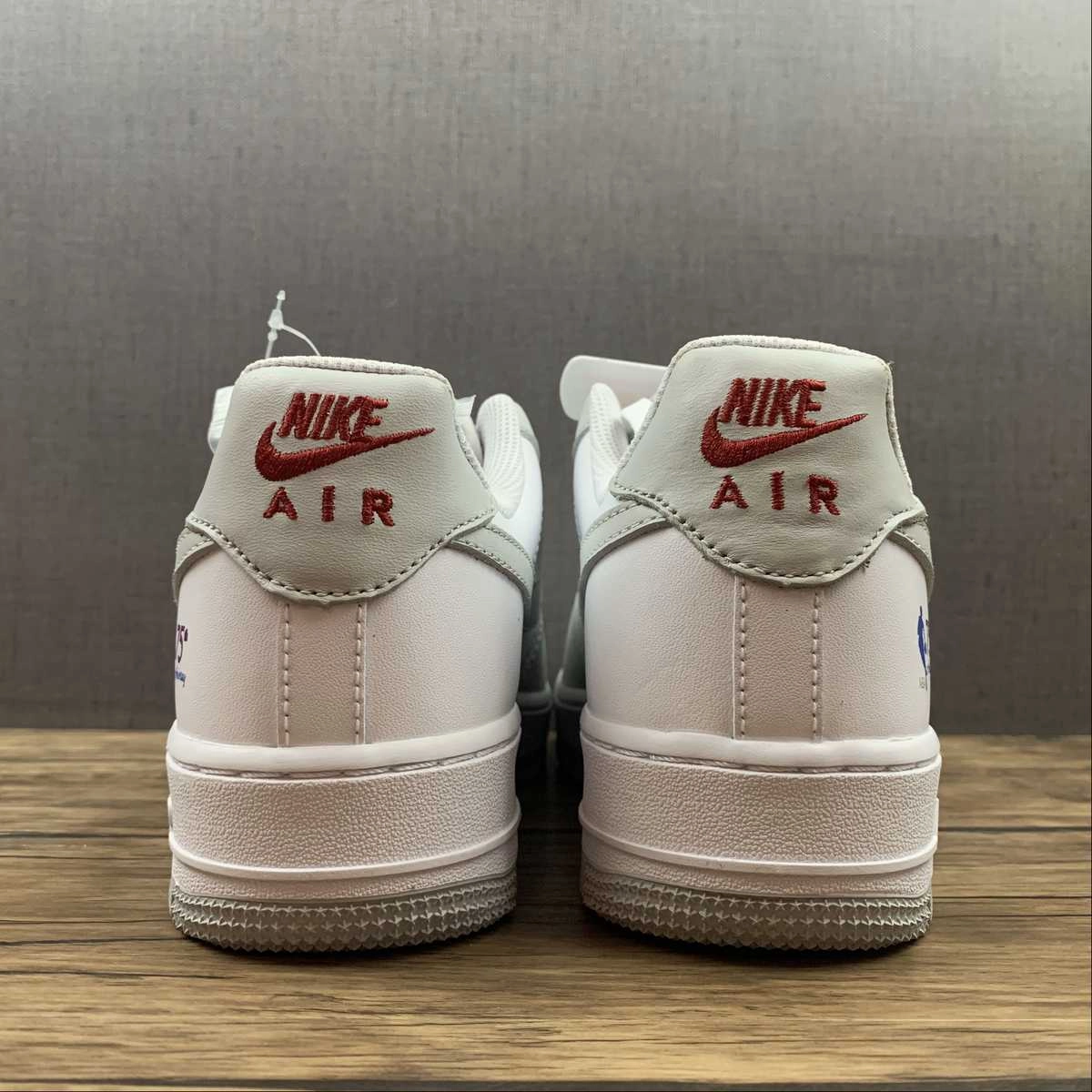 Support Zones NBA x Air Force 1 07 Low White Gray Red AA6902-201