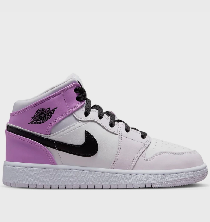 Nike Air Jordan 1 Mid Barely Grape (GS) Layered Design