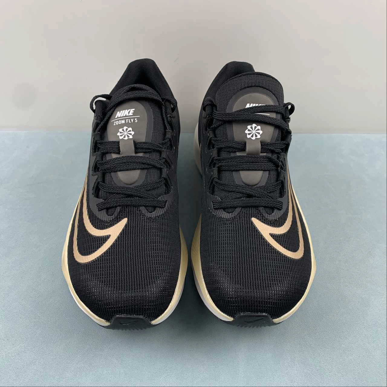 Zoom Fly 5 Black Sail Gold DM8968-002 Comfort Breathability