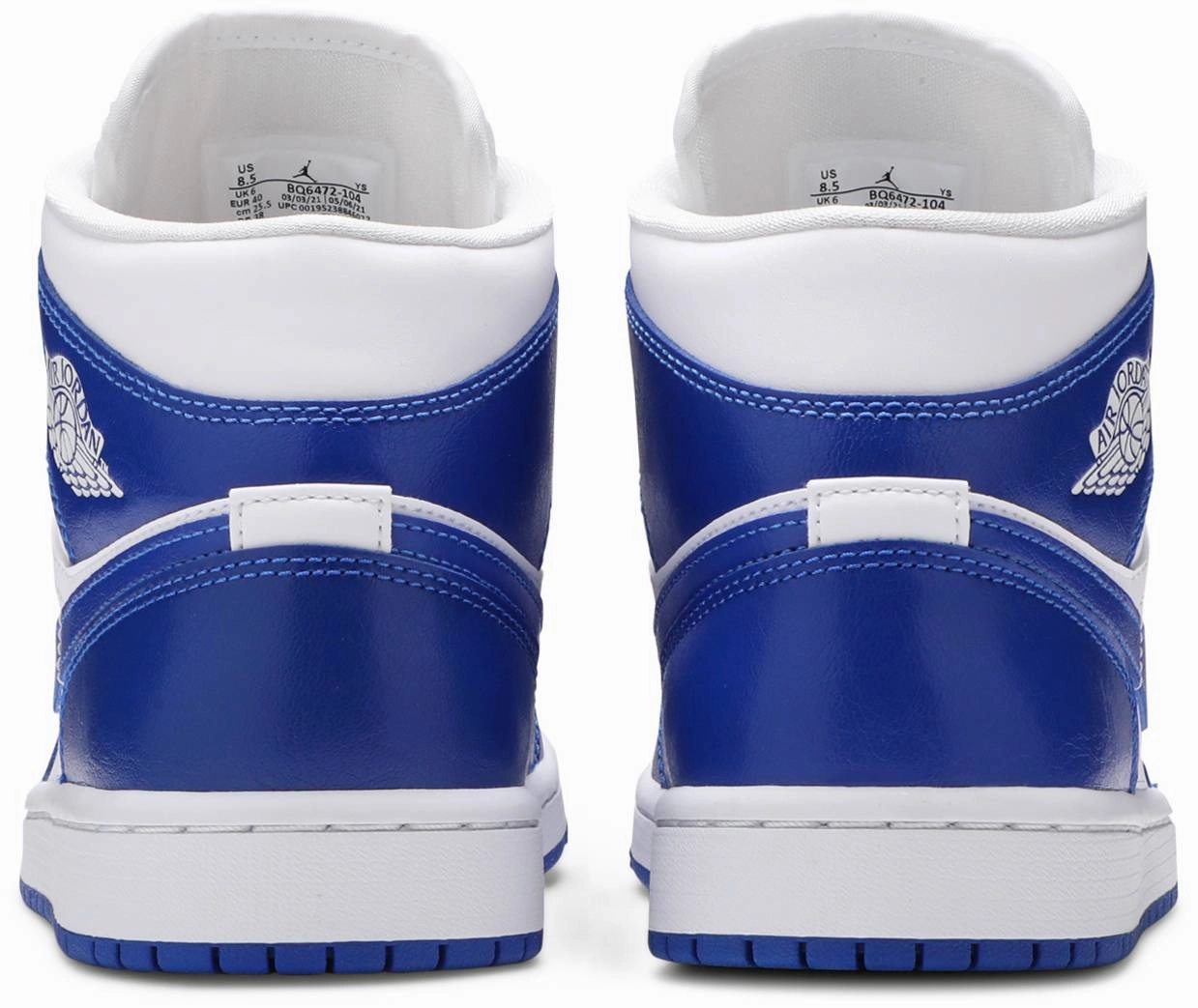 Recycled Material Build Functional Edge Nike Jordan 1 Mid Kentucky Blue W