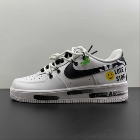 Air Force 1 07 Low Smiley Strap Creative Custom CW2288-111 Beach Path