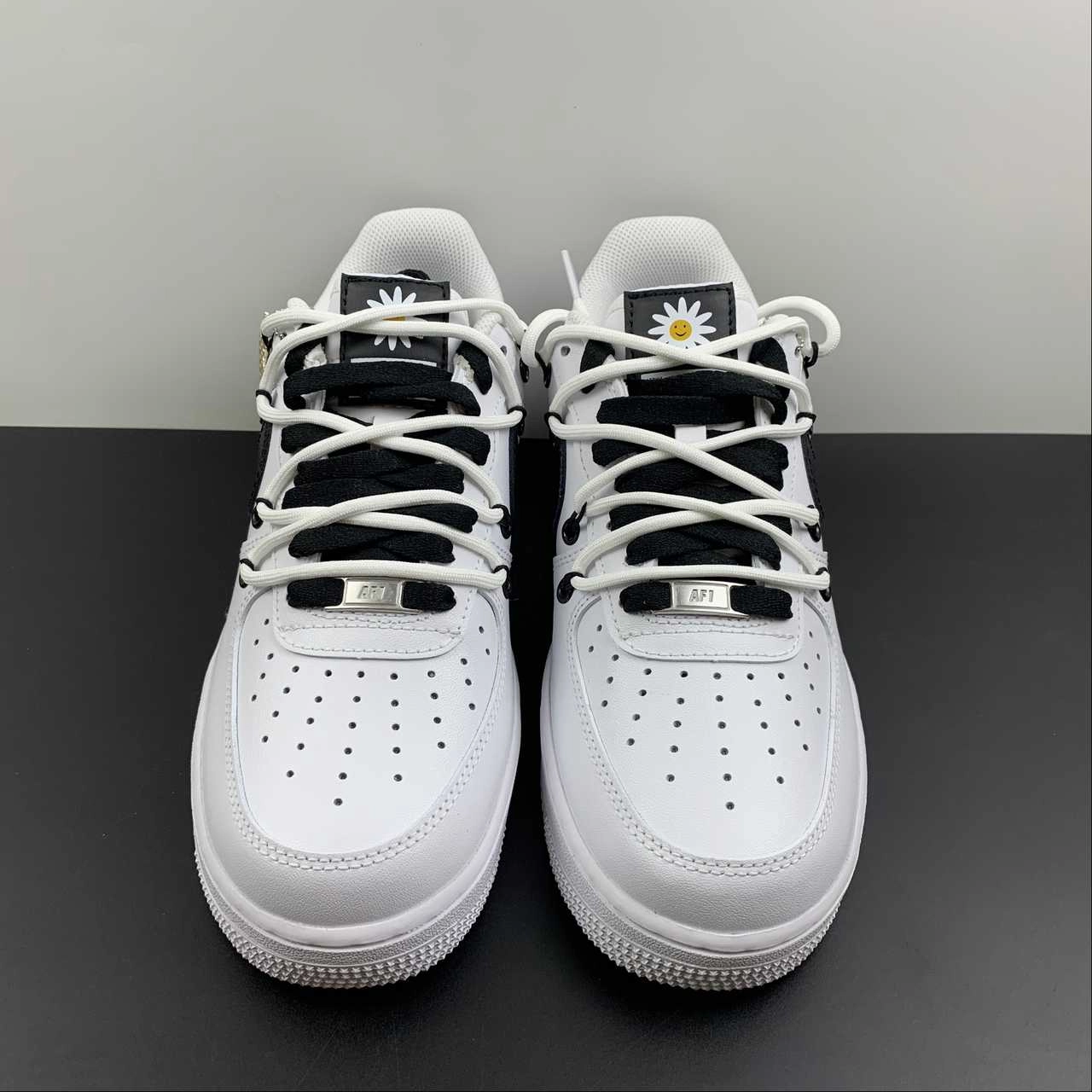 Air Force 1 07 Low Smiley Strap Creative Custom CW2288-111 Unisex Design